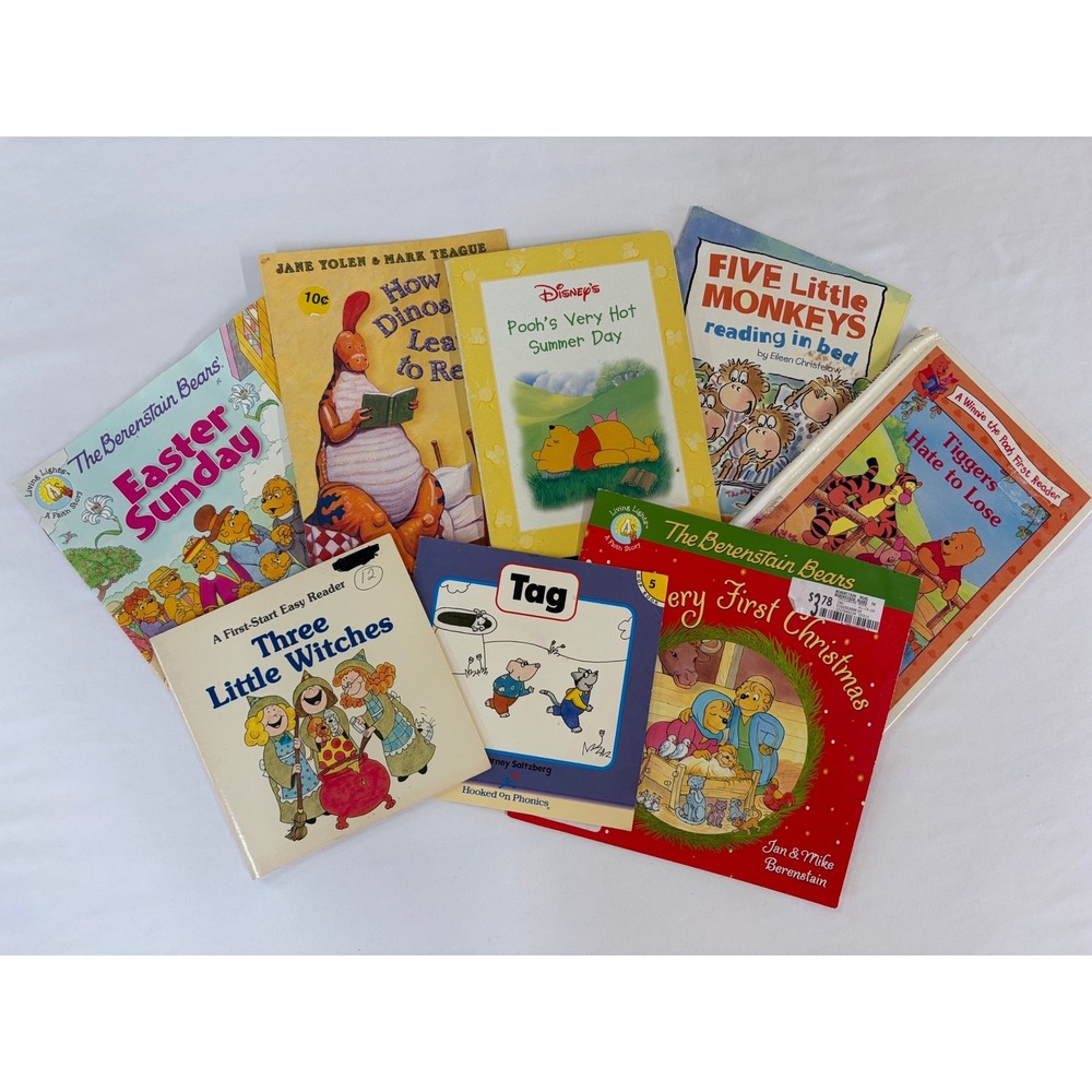 Childrens Book Lot 8 Berenstain Bears Winnie the Pooh Scholastic Phonics Readers